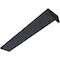 Ekena Millwork Hidden Floating Steel Heavy Duty Bracket w/ Flange, Powder Coated Black 2 1/2"W x 16"D x 1 1/2"H BKTM02X16X01HFPBL - alternate 7